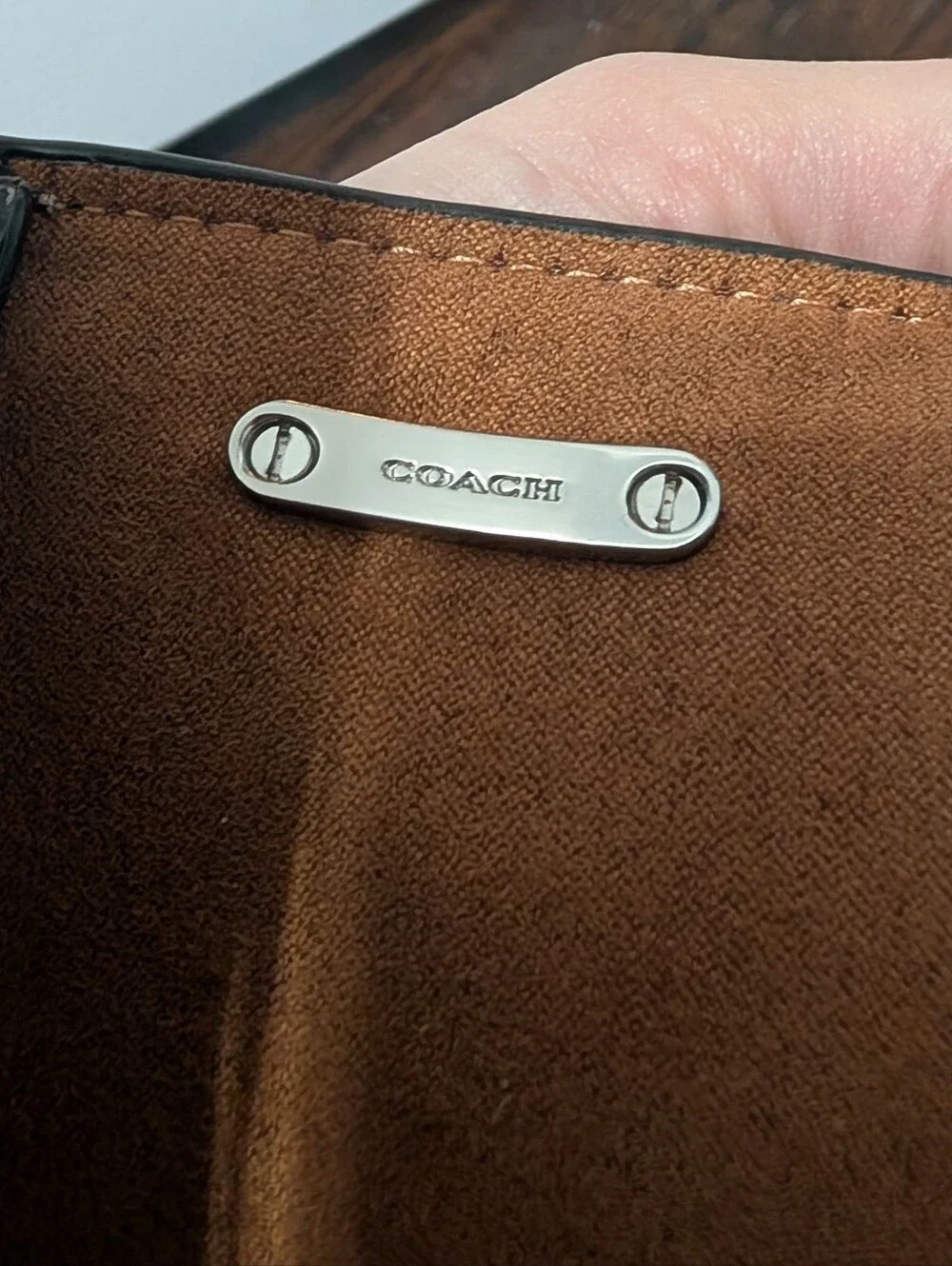 Coach - Large Morgan Square Crossbody - Black / Silver